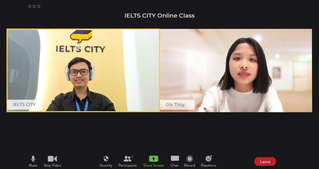 Khóa học IELTS 1 kèm 1 Online tại IELTS CITY