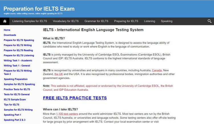 Thi thử IELTS online miễn phí với IELTS Exam 1