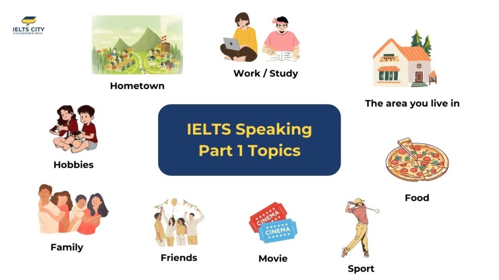 Các chủ đề thường gặp trong IELTS Speaking Part 1
