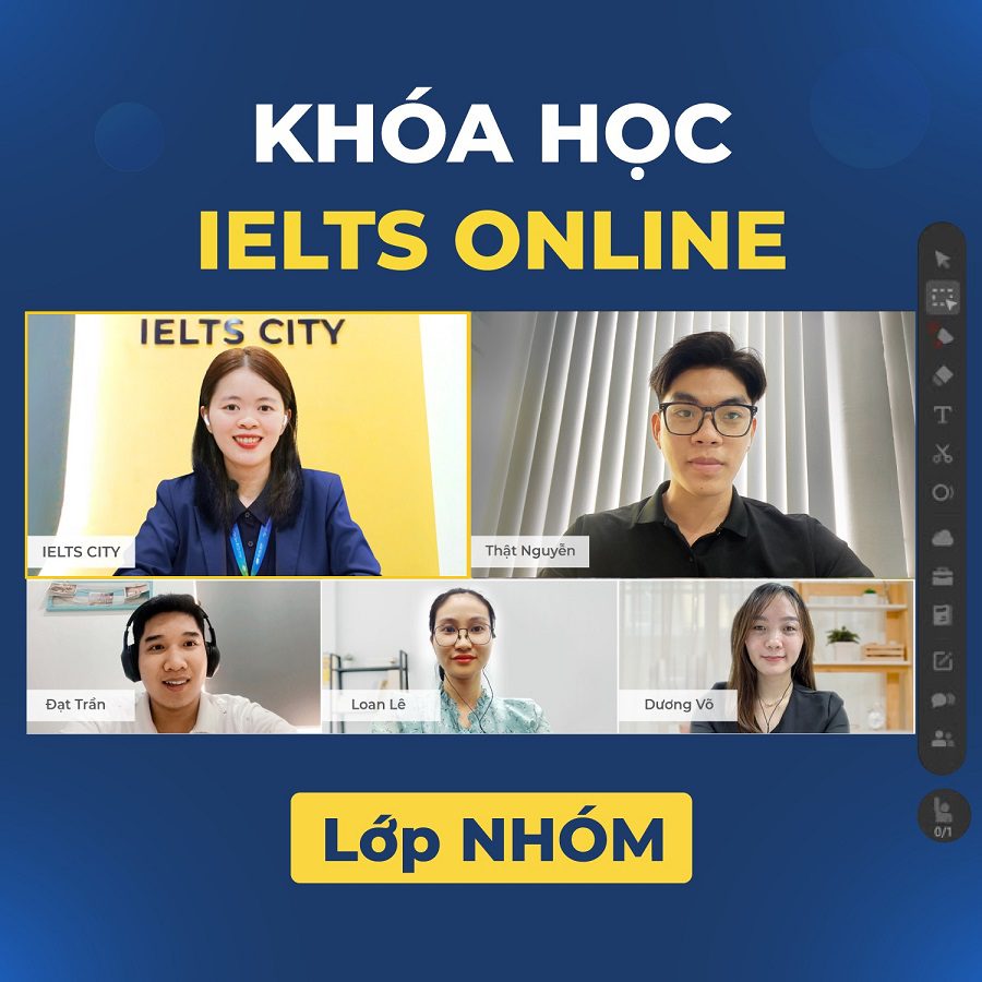 Khóa học luyện thi IELTS online nhóm tại IELTS CITY