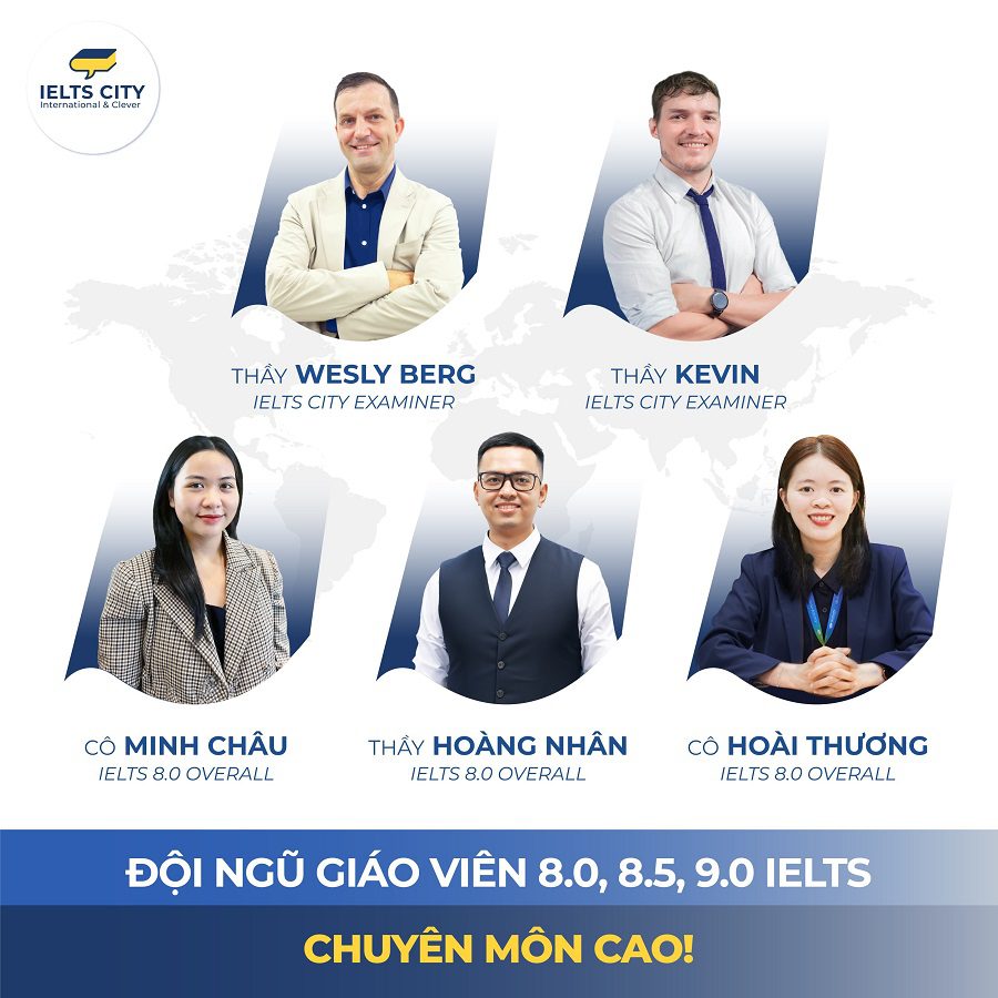 Đội ngũ giảng viên IELTS tại IELTS CITY