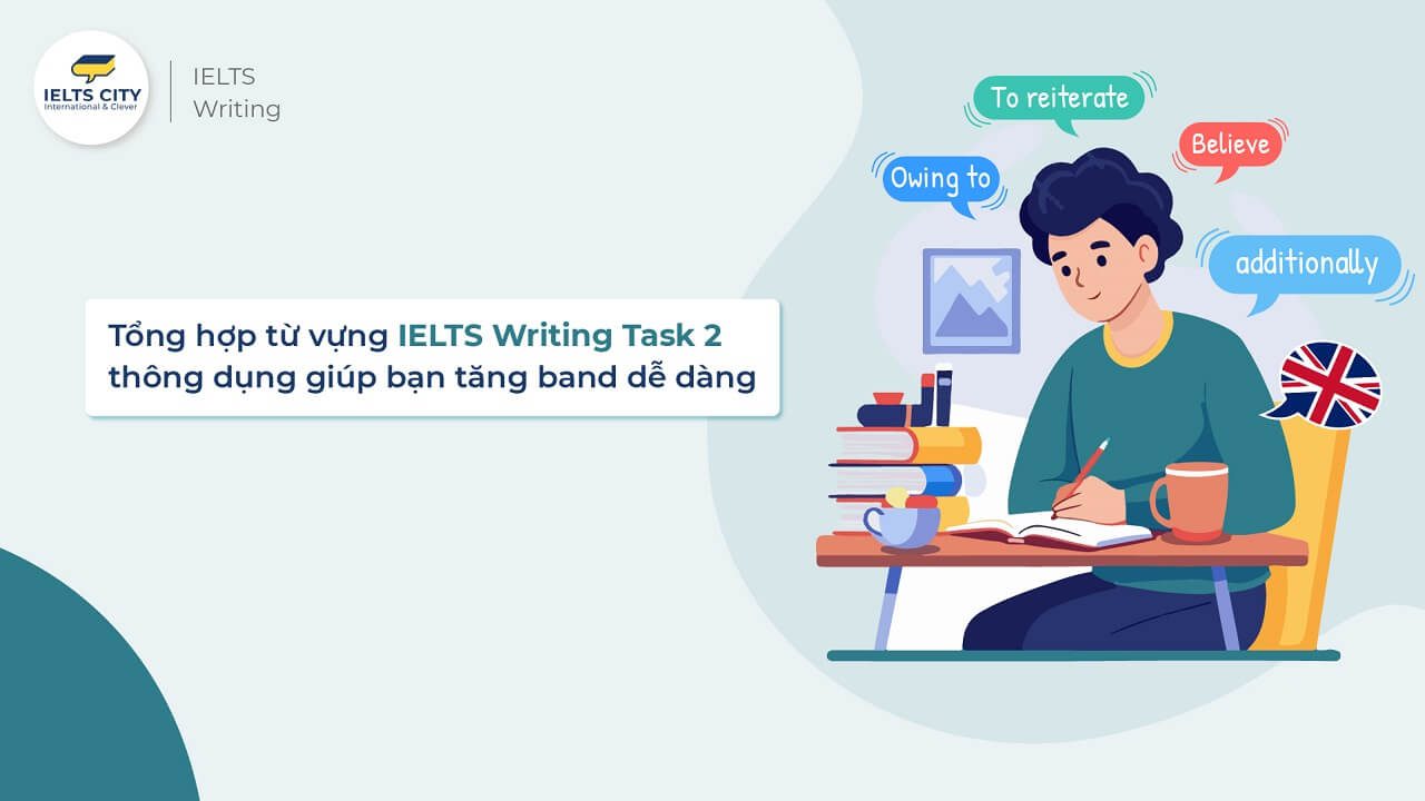 Tổng hợp từ vựng IELTS Writing Task 2 thông dụng nhất