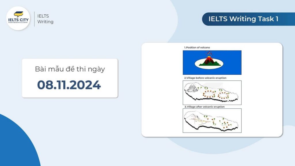 Bài mẫu đề thi IELTS Writing Task 1 ngày 08.11.2024