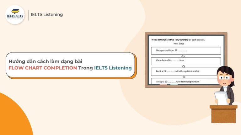 Flow chart completion ielts listening