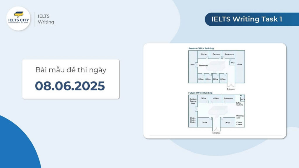 Bài mẫu đề thi IELTS Writing Task 1 ngày 08.06.2025