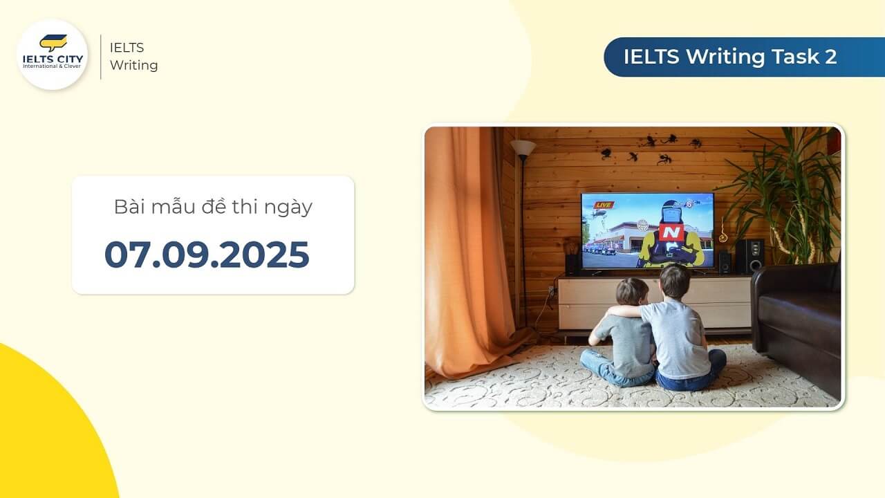 Bài mẫu đề thi IELTS Writing Task 2 ngày 07.09.2025