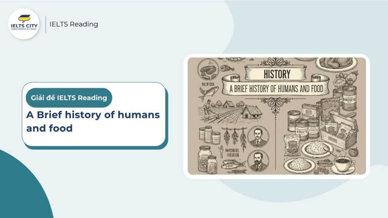 A brief history of humans and food - IELTS Reading