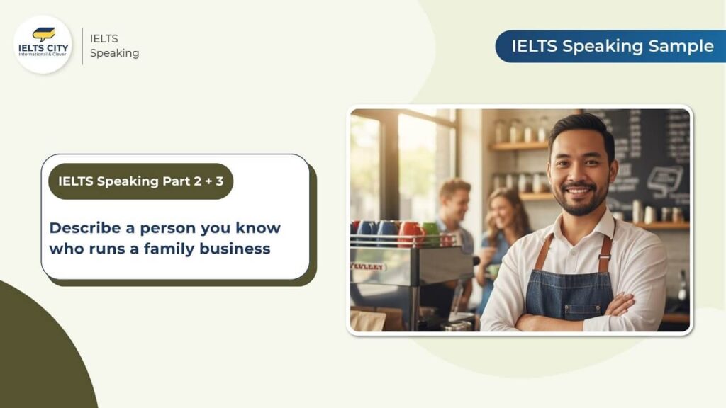 Describe a person you know who runs a family business