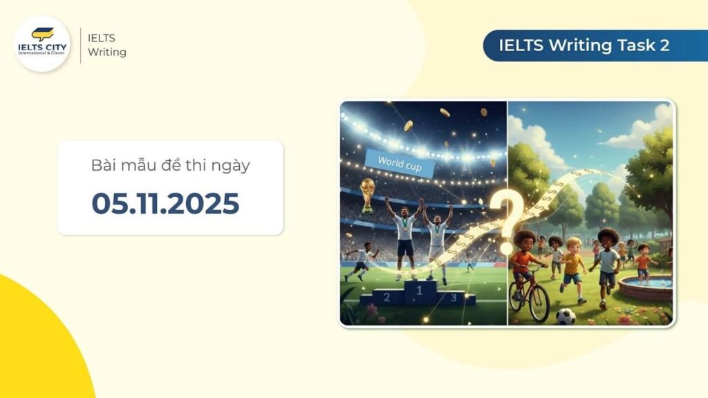 Bài mẫu đề thi IELTS Writing Task 2 ngày 05.11.2025