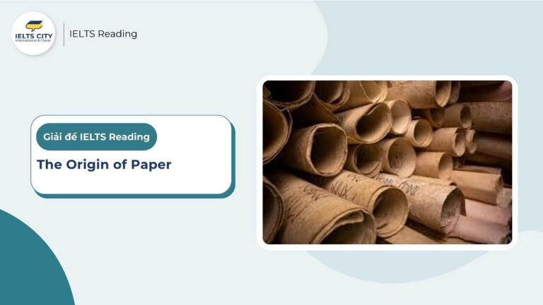 The Origin of Paper - IELTS Reading