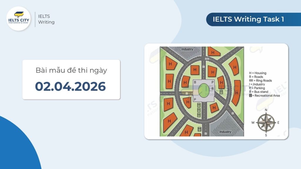 Bài mẫu đề thi IELTS Writing Task 1 ngày 02.04.2026